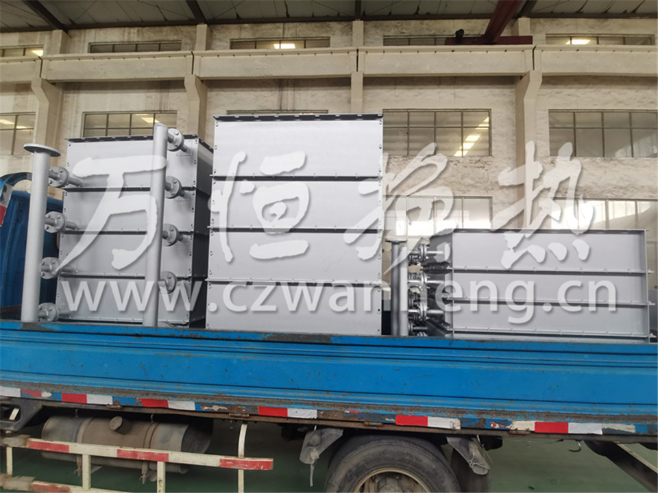 浙江XX电子科技有限公司购买4组18片蒸汽换热器