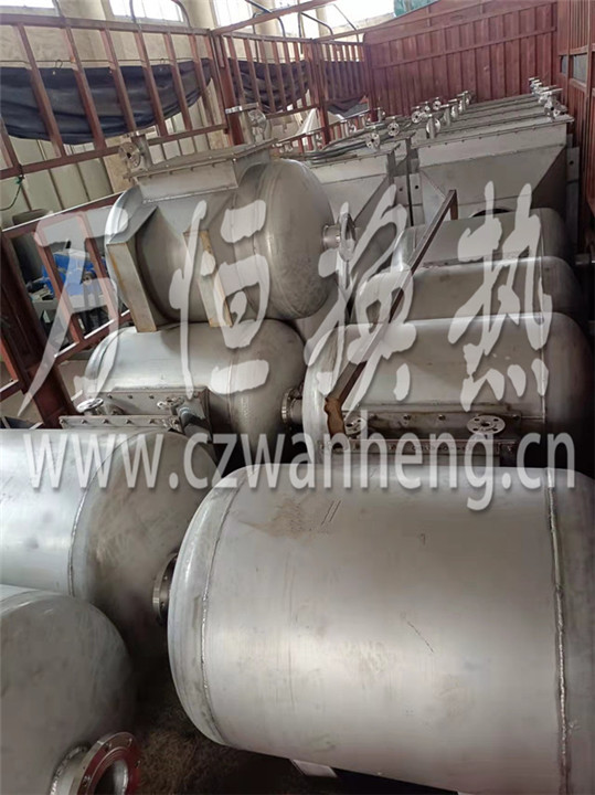 杭州XX热能 有限公司再次购买20套不锈钢蒸汽换热器